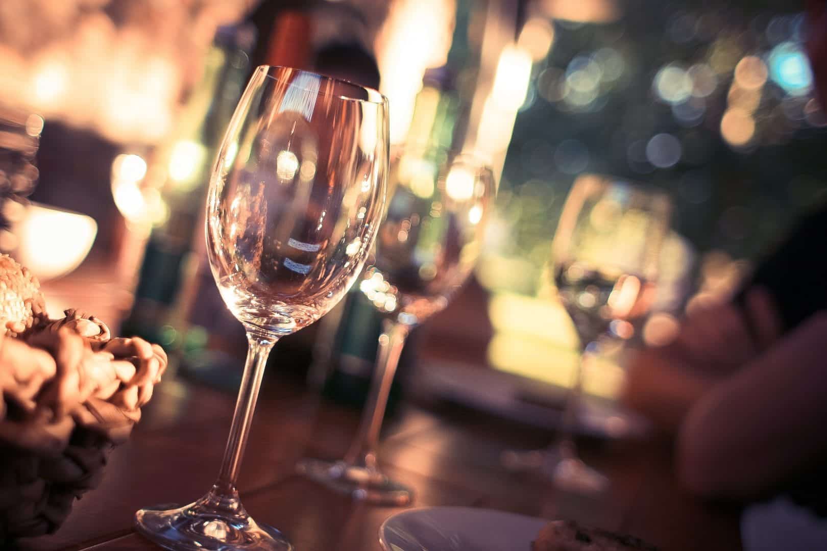 close up wine glass