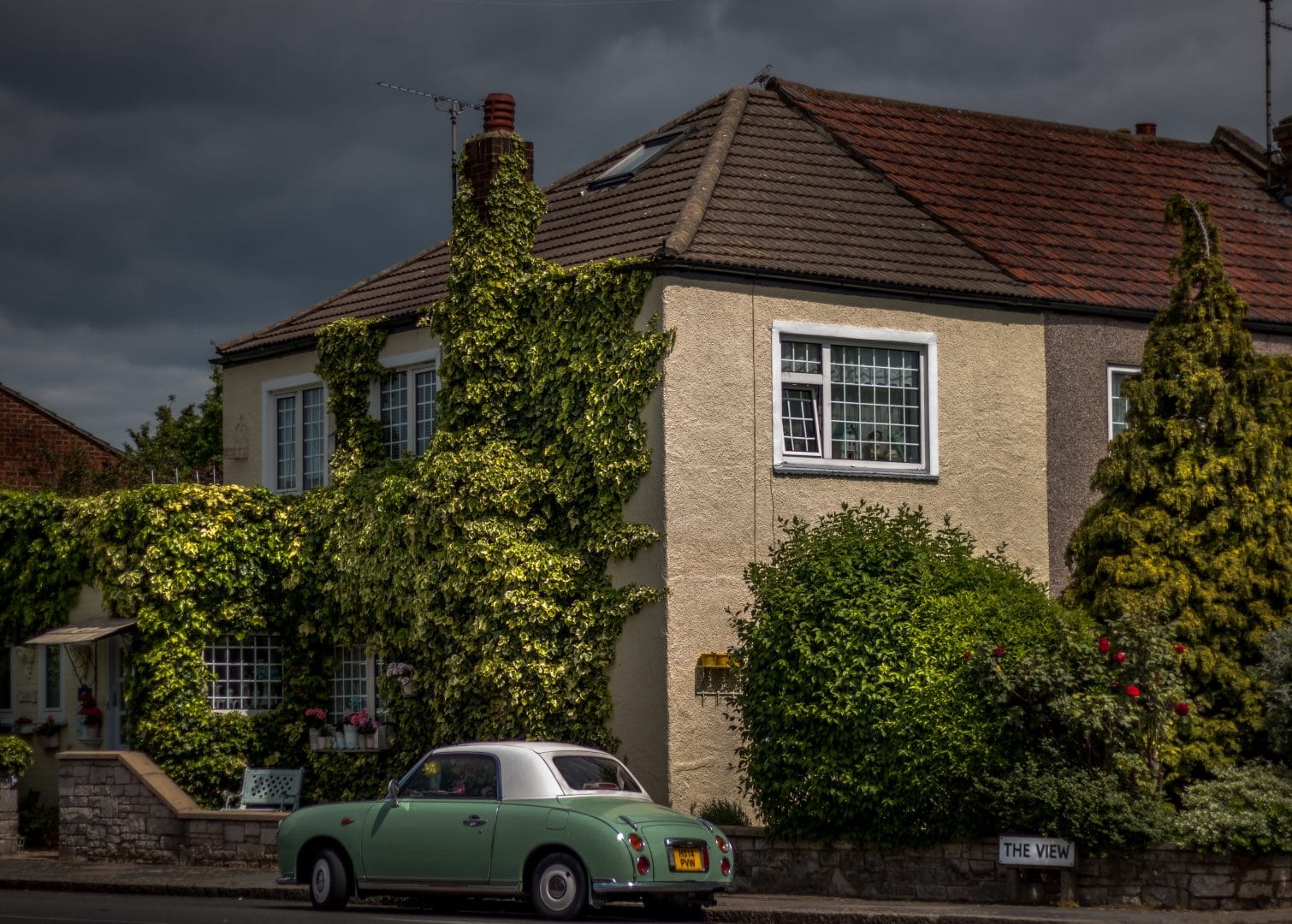 house and a car