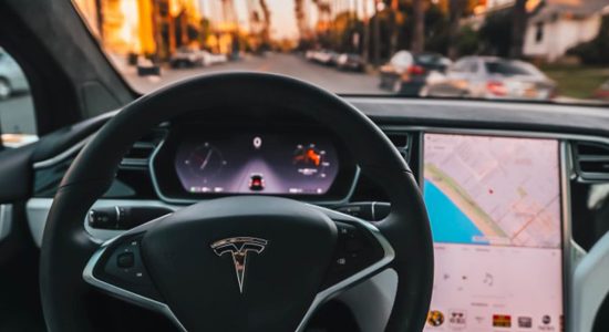 Tesla steering wheel