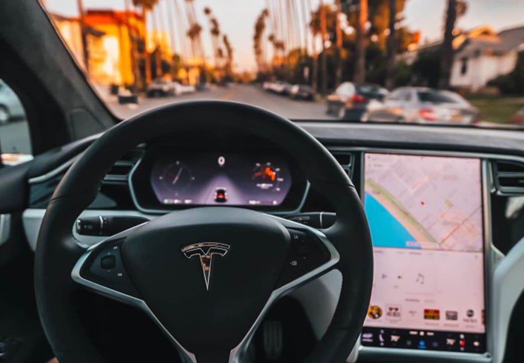 Tesla steering wheel