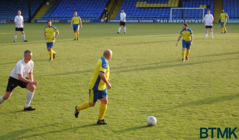 playing football