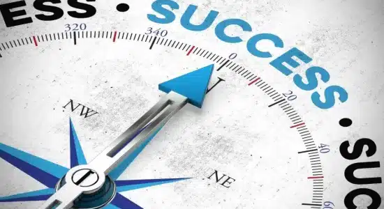 Arrow pointing to the Success