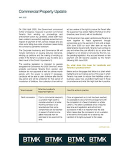 BTMK Commercial Property Update May 2020