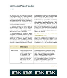 BTMK Commercial Property Update May 2020