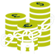 animated coins in stack