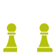 silhouette of chess pieces