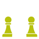 silhouette of chess pieces