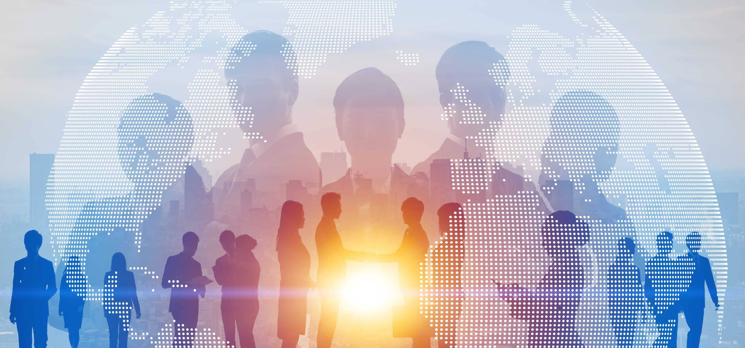 silhouette of people