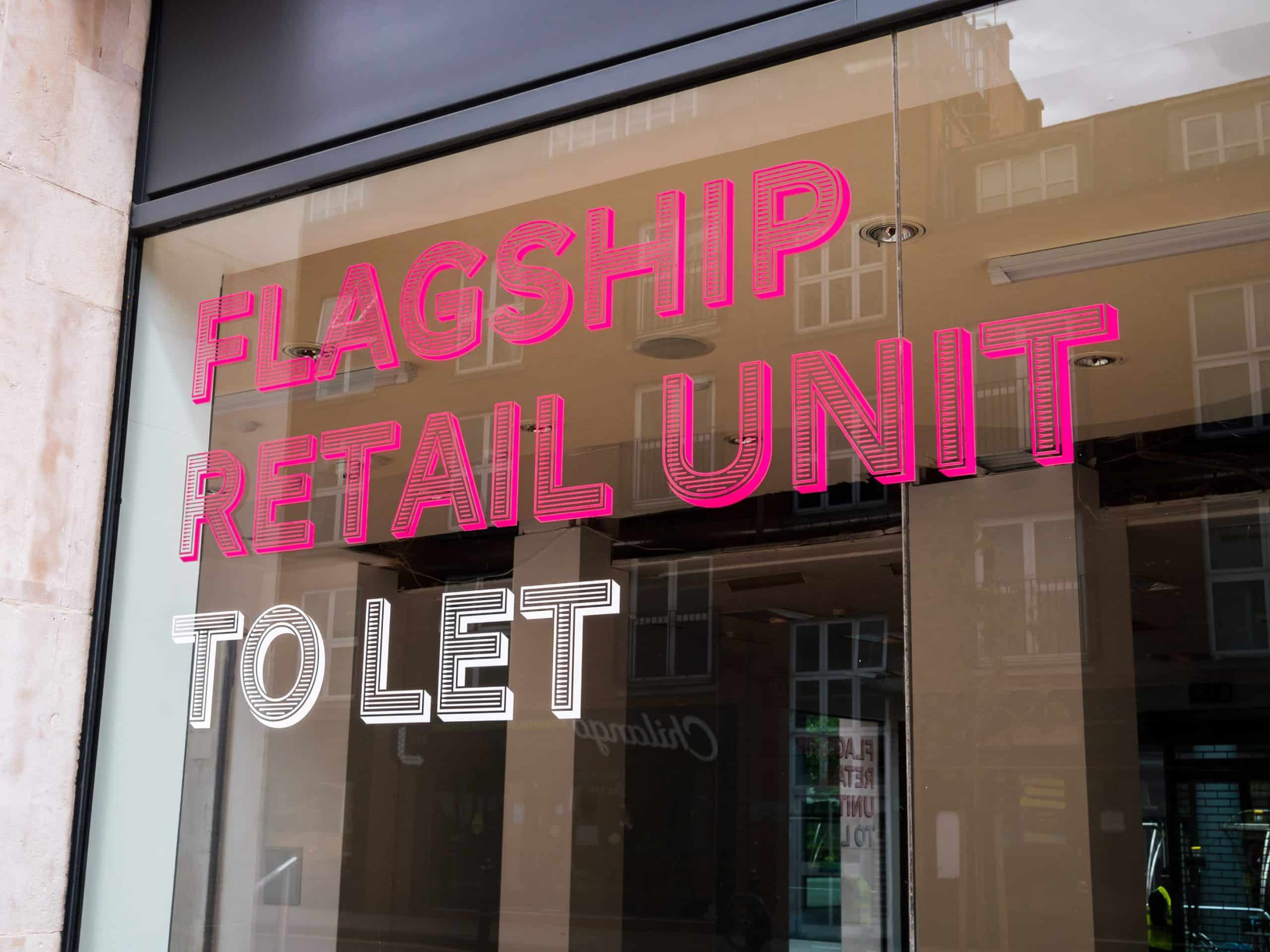 flagship retail unit to let neon lights