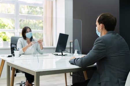 a man and a solicitor talking