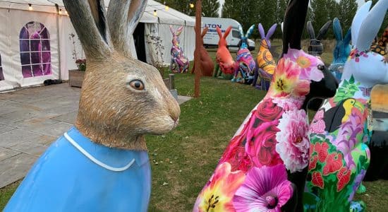 Hares About Town - statues of hares