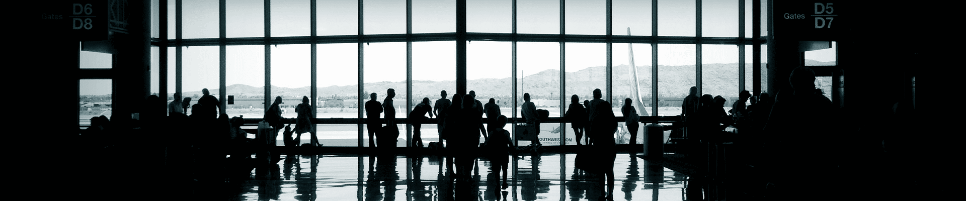 Holiday at the airport